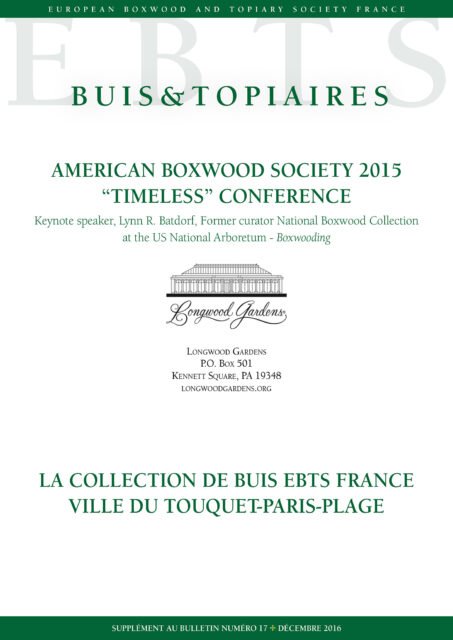 Buis & Topiaires n°17 supplément