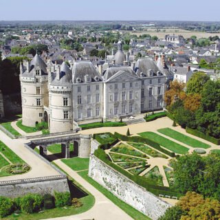 Jardins du Château du Lude - Vue aérienne