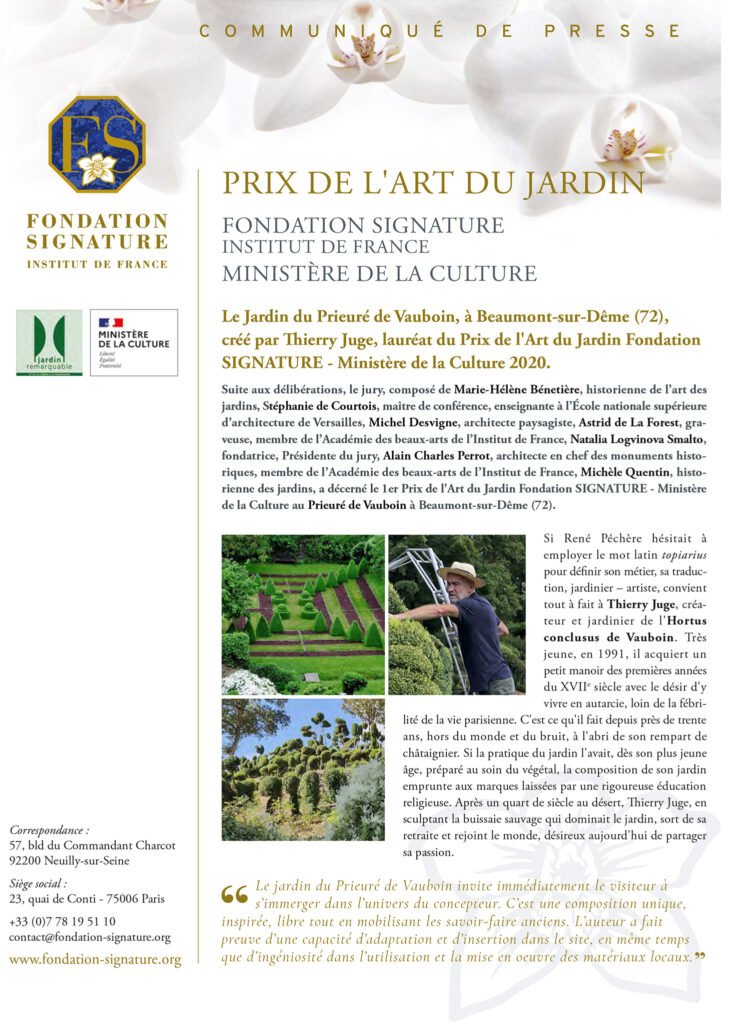 Communiqué de Presse © Fondation Signature - Ministère de la Culture