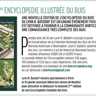 Présentation de la 2ème édition de l&rsquo;Encyclopédie Mondiale des Buis de Lynn R. Batdorf