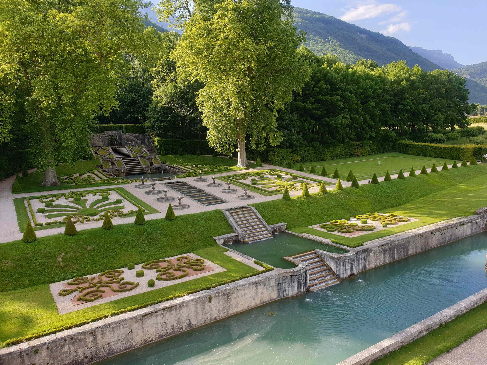 Château du Touvet - Escalier d'eau