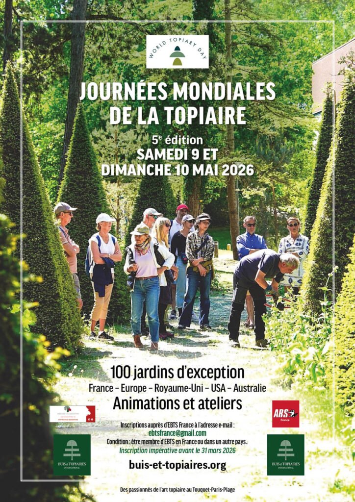 EBTS France – Journées Mondiales de la Topiaire 2026 (World Topiary Days)