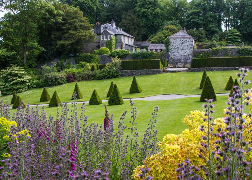 Walled Garden at Plas Cadnant in Summer